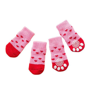 Dog Socks Non-Slip Grip Slip Anti-Skid S M L - Puppy Cat Pet Shoes Slippers