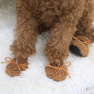 Warm and Stylish Pet Cotton Shoes for Small Dogs