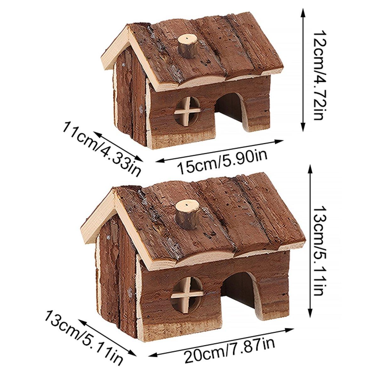 Natural Wood Hamster House S/L