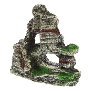 Fish Tank Mountains View Rockery Cave Ornament Aquarium Decoration