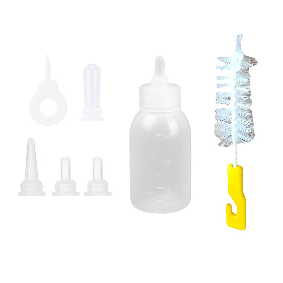 Puppy Kitten Feeding Bottle Set Pet Dog Cat Bady Nursing Water Milk Feeder 60ML