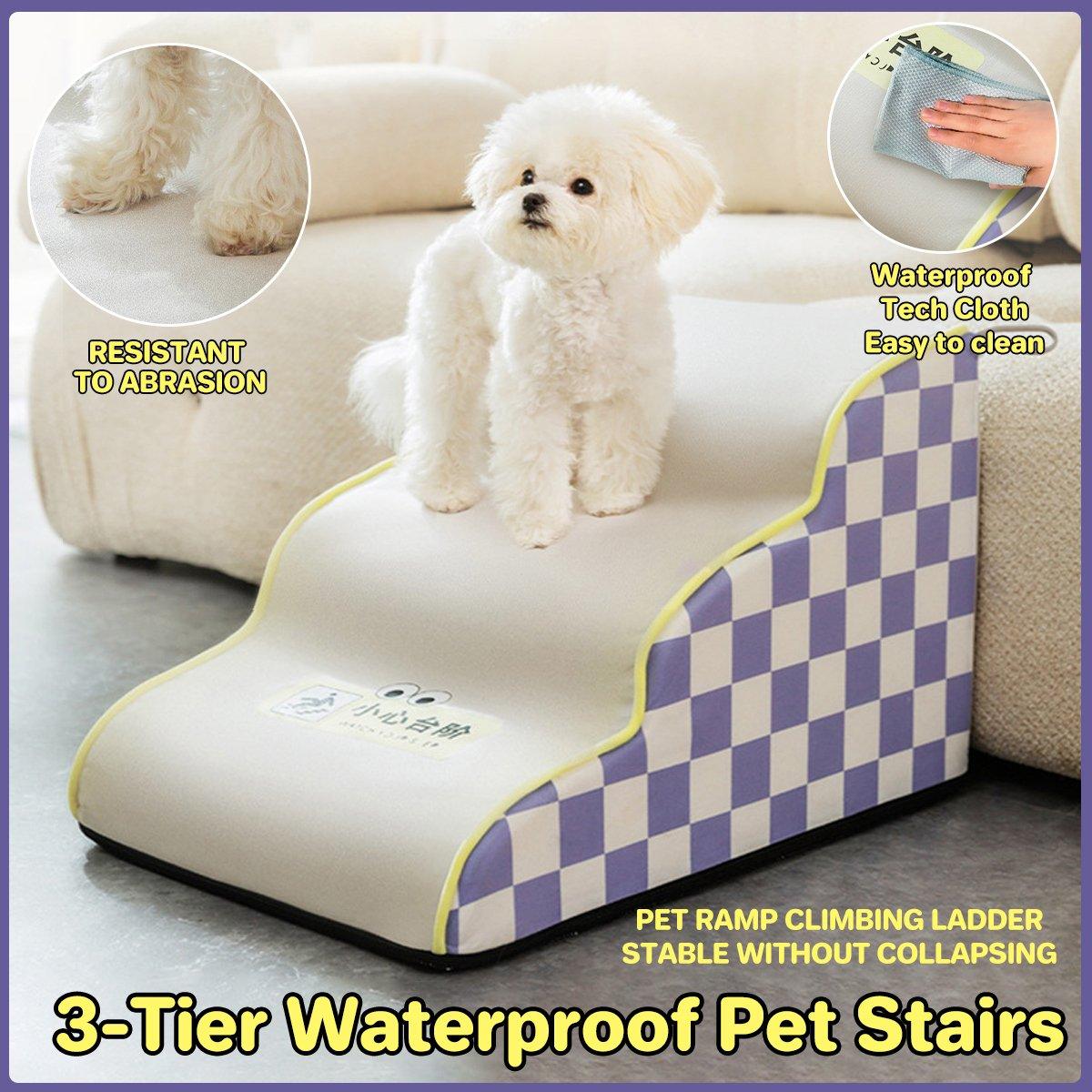 3-Tier Waterproof Pet Stairs