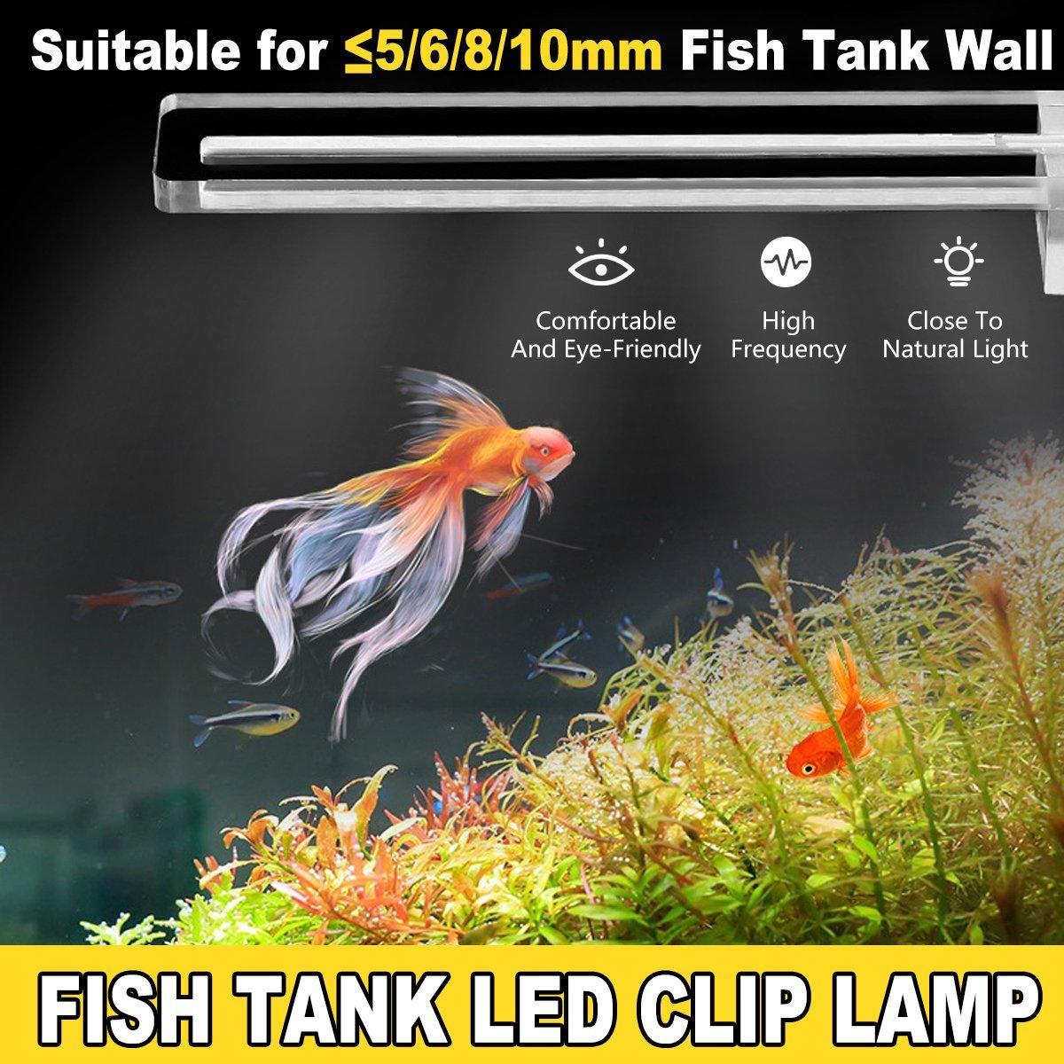 Simple Fish Tank Lamp Led Clip Lamp Small Acrylic Usb1w Energy-saving Lighting Splash-proof Water Highlight Aquarium Lamps