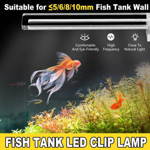 Simple Fish Tank Lamp Led Clip Lamp Small Acrylic Usb1w Energy-saving Lighting Splash-proof Water Highlight Aquarium Lamps