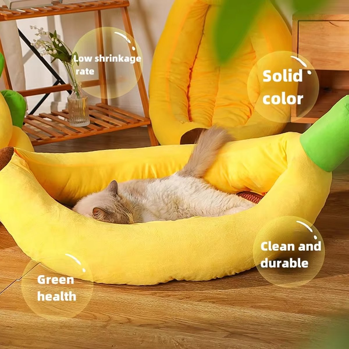 Cute Banana Shape Pet Bed Winter Warm Dog Cat Kennel