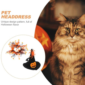 Halloween Cat Costume - Skull Pattern Hat and Scarf Set