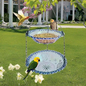 Outdoor Two-Layer Hanging Bird Feeder