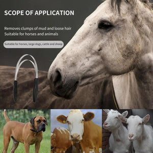 Horses Serrated Horses Sweat Scraping Iron Sweat Scraping Horses Water Scraping Itching Appliance