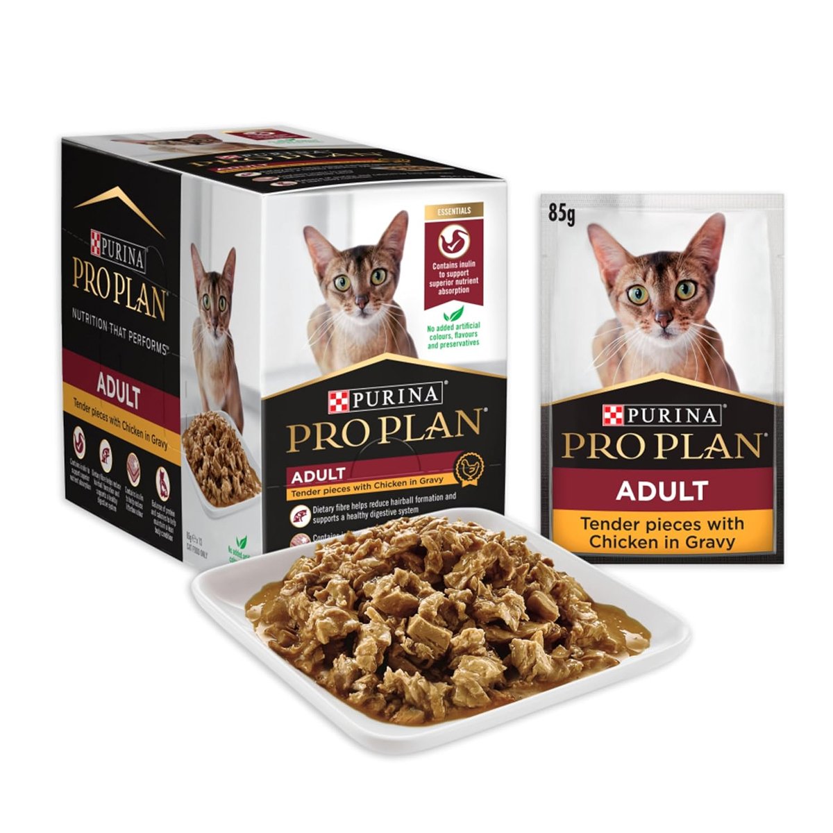 ProPlan Cat Gravy Chicken Wet 12*85g