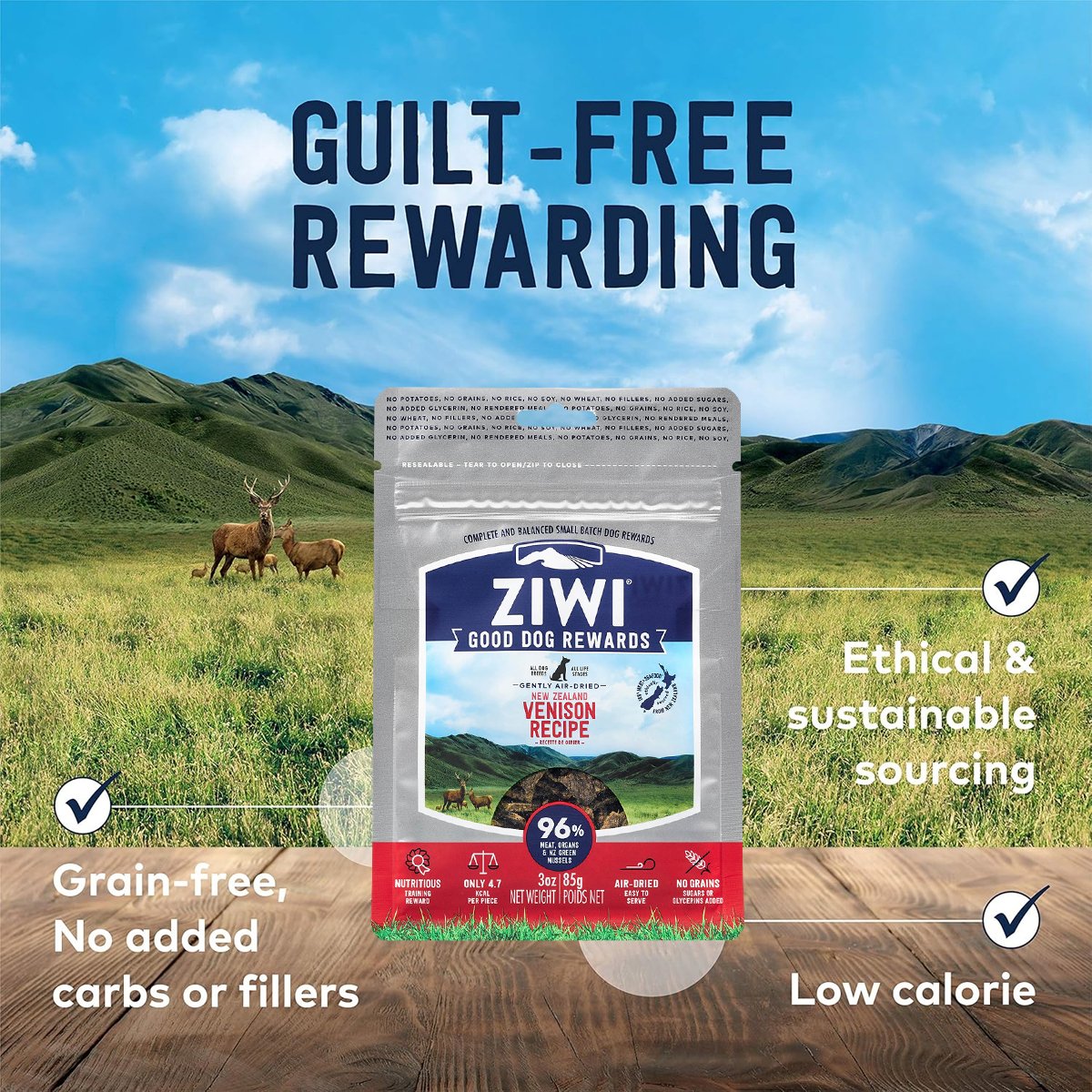 ZIWI Good Dog Reward - Venison, 85g