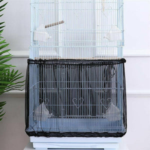 Shell Skirt Mesh Cover Pet Bird Cage Guard Nylon Net Seed Catcher