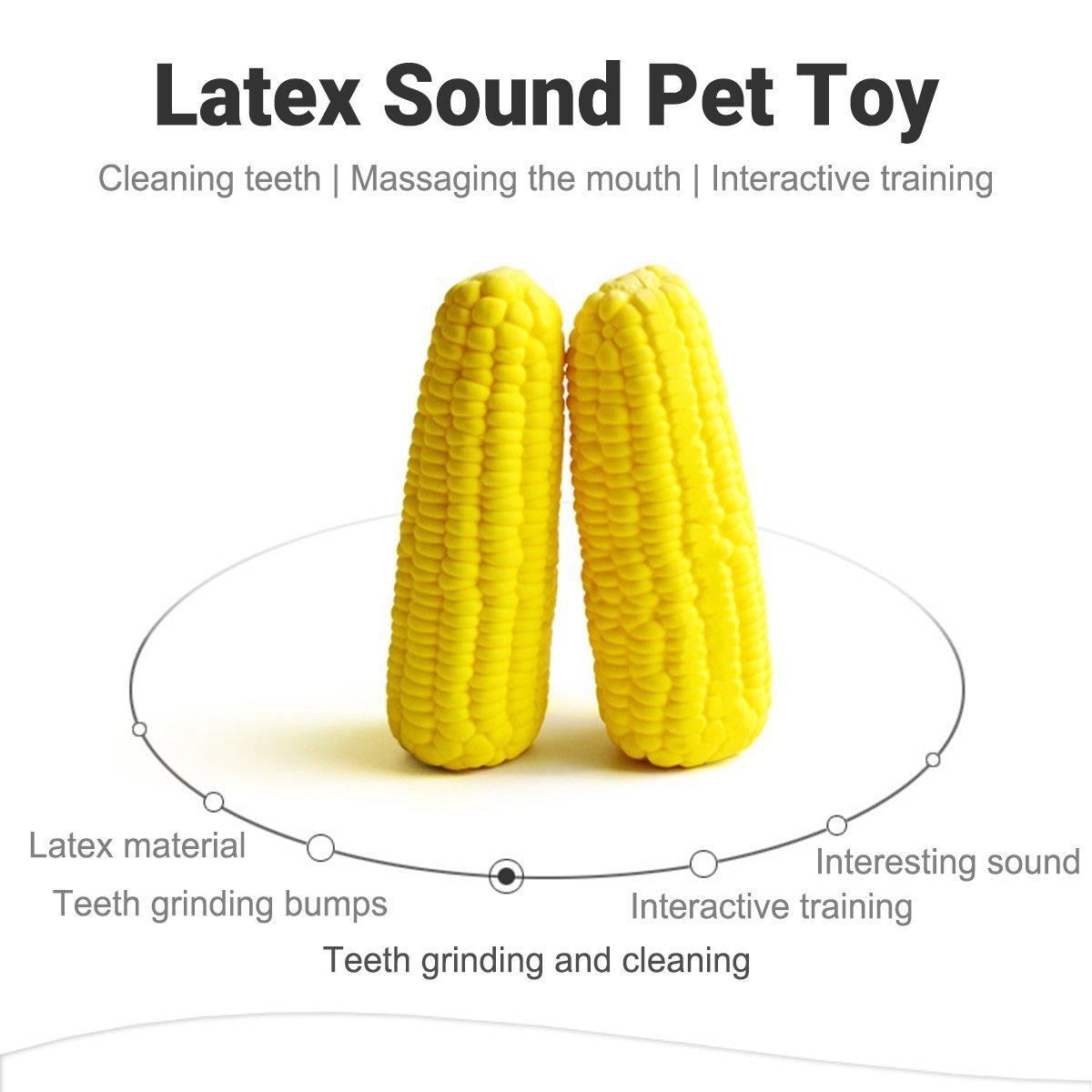 Pet Latex Toys Corn Bite Resistant Molars Dog Toys