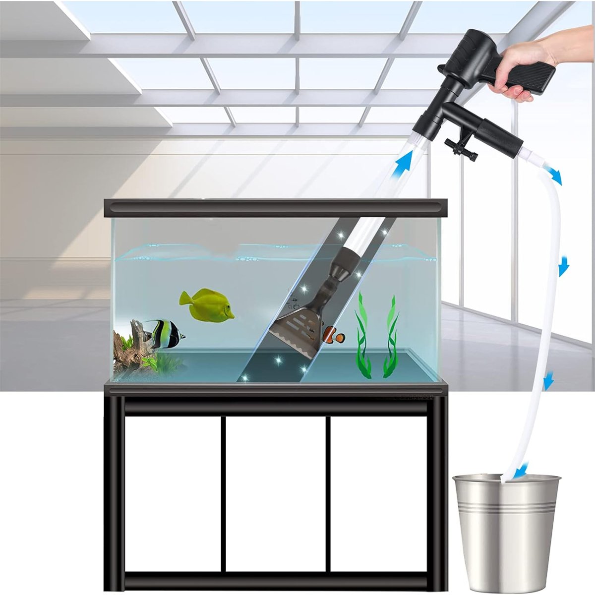 Multi-functional Fish Tank Gravel Cleaner