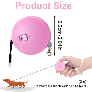 Pet Retractable Traction Rope Durable Dog Leash with 360° Buckle Easy Control