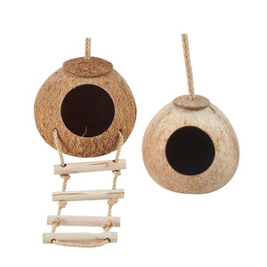 Natural Coconut Shell Bird Nest Safe & Cozy Bird House