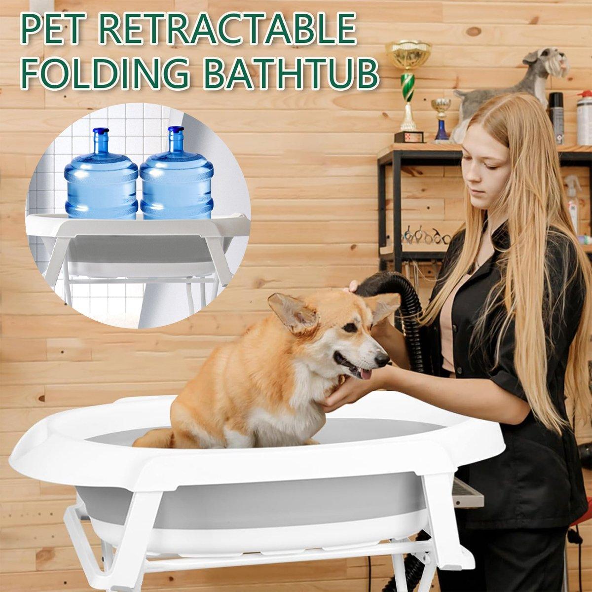 Retractable Folding Pet Bathtub