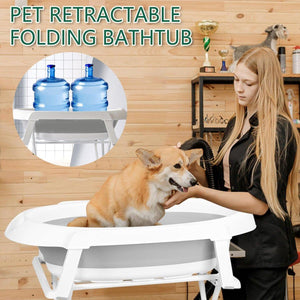 Retractable Folding Pet Bathtub