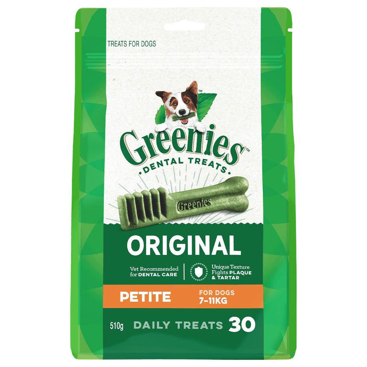 Greenies Canine Dental Dog Treats Original Petite 510g