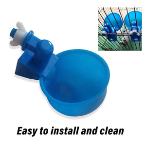 Automatic Chicken Water Dispenser Cups 6 Pcs Durable Poultry Hydration Solution