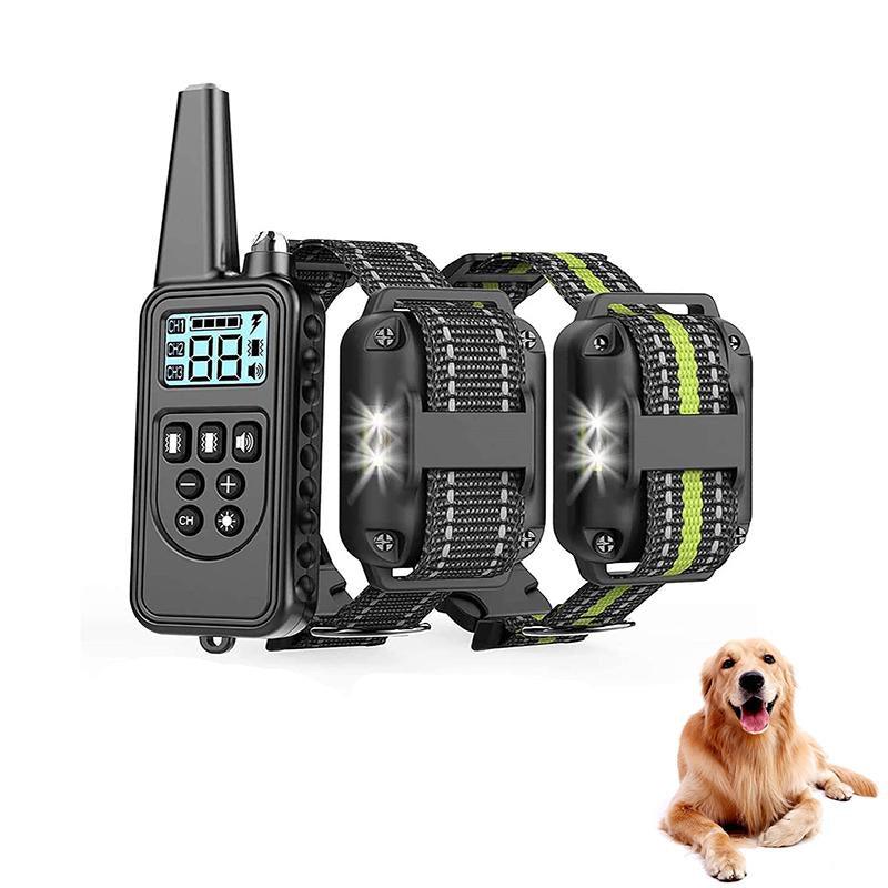 Electric Dog Pet Training E-Collar Obedience Rechargeable Remote Control 800M