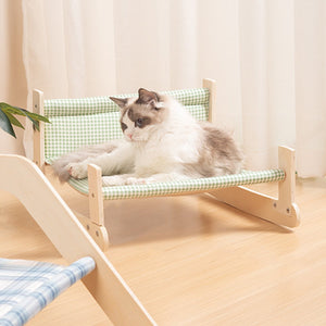 Fabric Cat Lounger Swing Bed Washable Cat Hammock