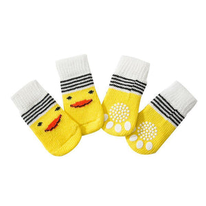 Dog Socks Non-Slip Grip Slip Anti-Skid S M L - Puppy Cat Pet Shoes Slippers