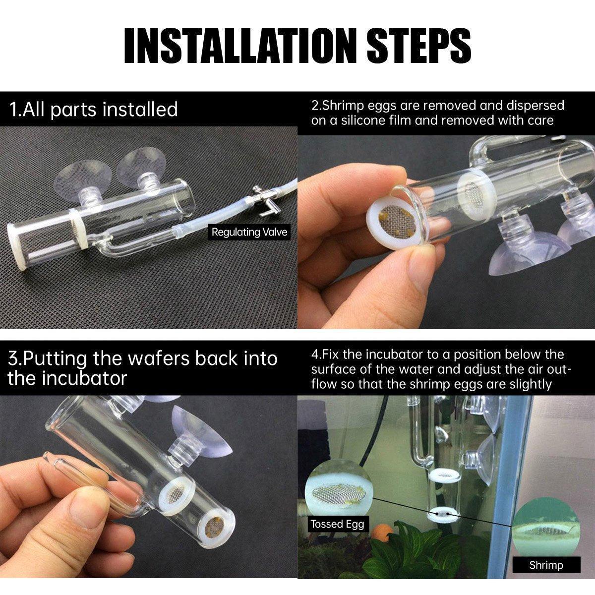 Glass Shrimp Incubator - Efficient CO2 Fertilization System