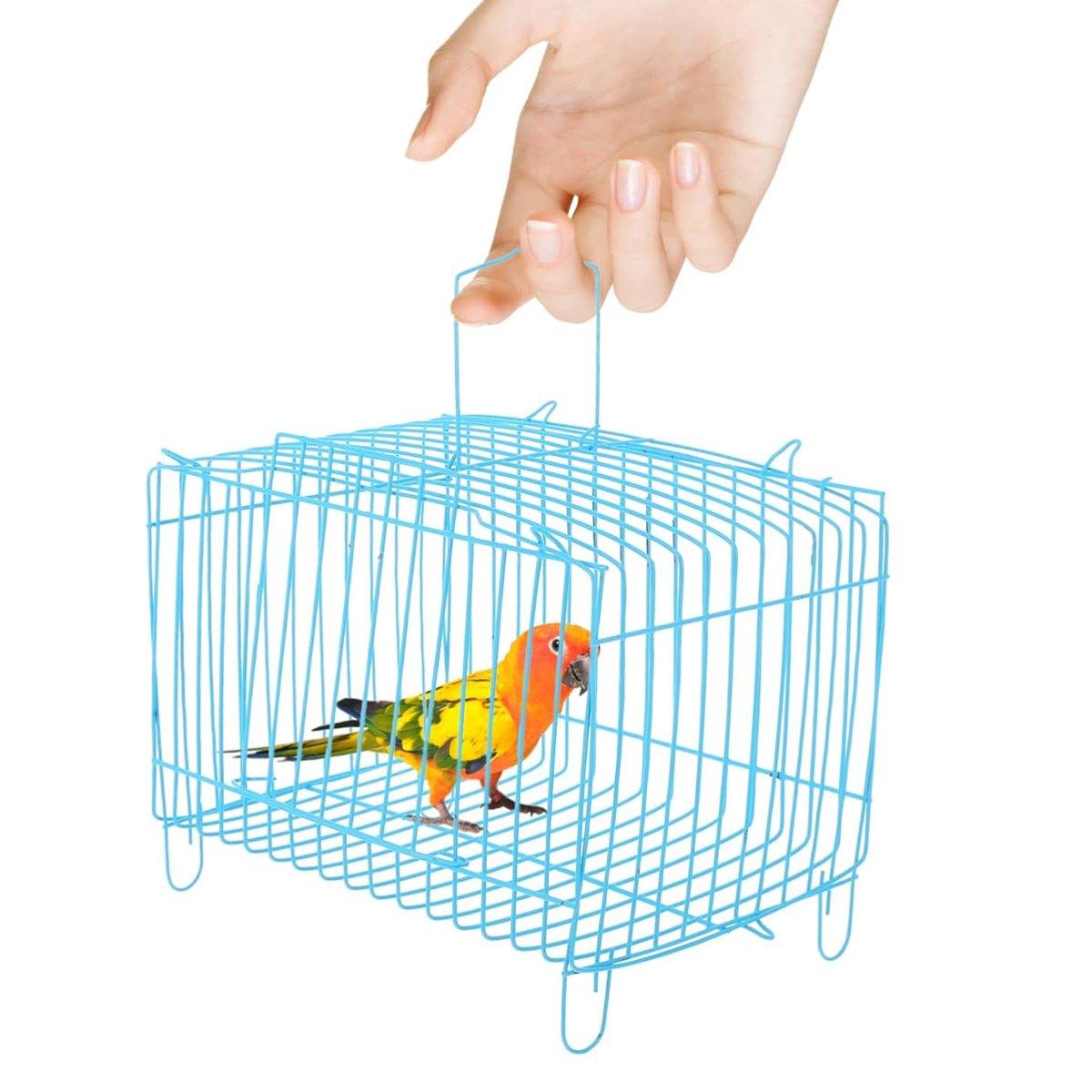 Wire Frame Small Pet Transport Cages Set Durable and Foldable 10 Pack