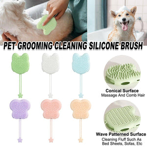 Pet Silicone Cat Gloves Bath Brush Cat Dog Hair Cleaning Comb