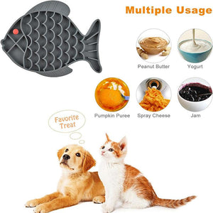 Pet Lick Mat for Dogs - Slow Feeder & Bath Grooming Training Tool