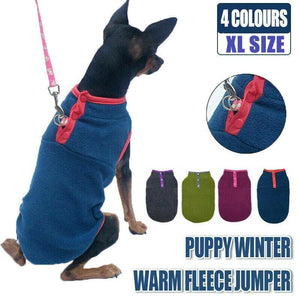 Pet Dog Puppy Winter Warm Fleece Jumper Vest Coat Jacket Apparel Clothes Outdoor