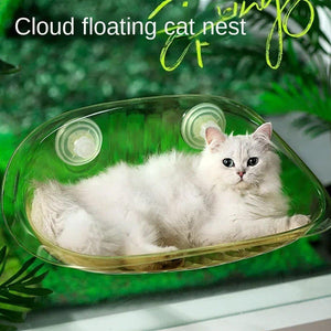 Cat Nest Cat Hammock Space Capsule Cat Bed Window Cat Sunrise Hanging Bed Glass Hanging Basket Transparent Pet Bed