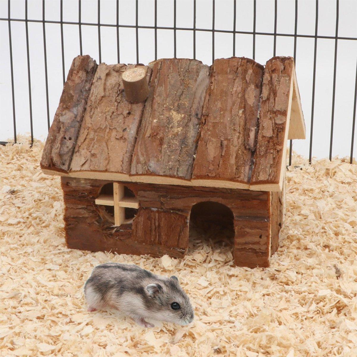 Natural Wood Hamster House S/L