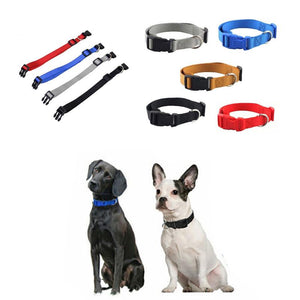 Nylon Pet Dog Collars Adjustable Safety Comfort Lightweight Fit Puppy Durable