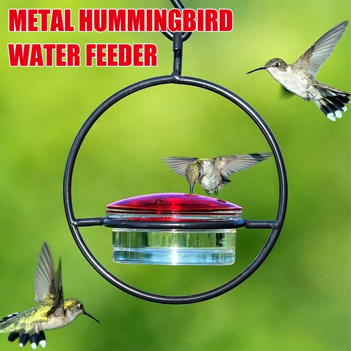 Metal Hummingbird Feeder Simple Design Durable Outdoor Garden Bird Water Feeder