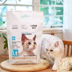 LORDE 2.5/2.6KG Pet Mixed Deodorant Cat Litter / Tofu Corn Cat Litter