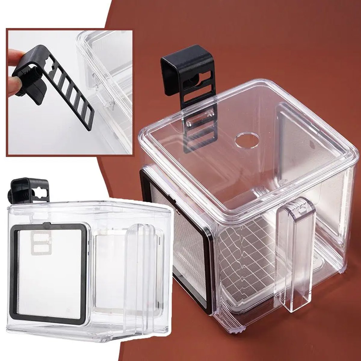 Acrylic Fish Breeding Box Isolation and Fry Protection