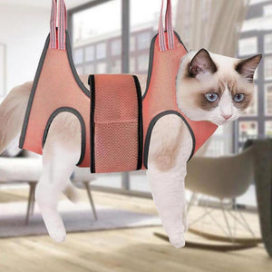 Small Pet Grooming Sling Hammock Dog Cat Restraint Bag Bathing Trimming Nail Care