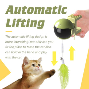 Smart Automatic Cat Toy Self-Amusement Electric Teasing Stick Magic Cat Device