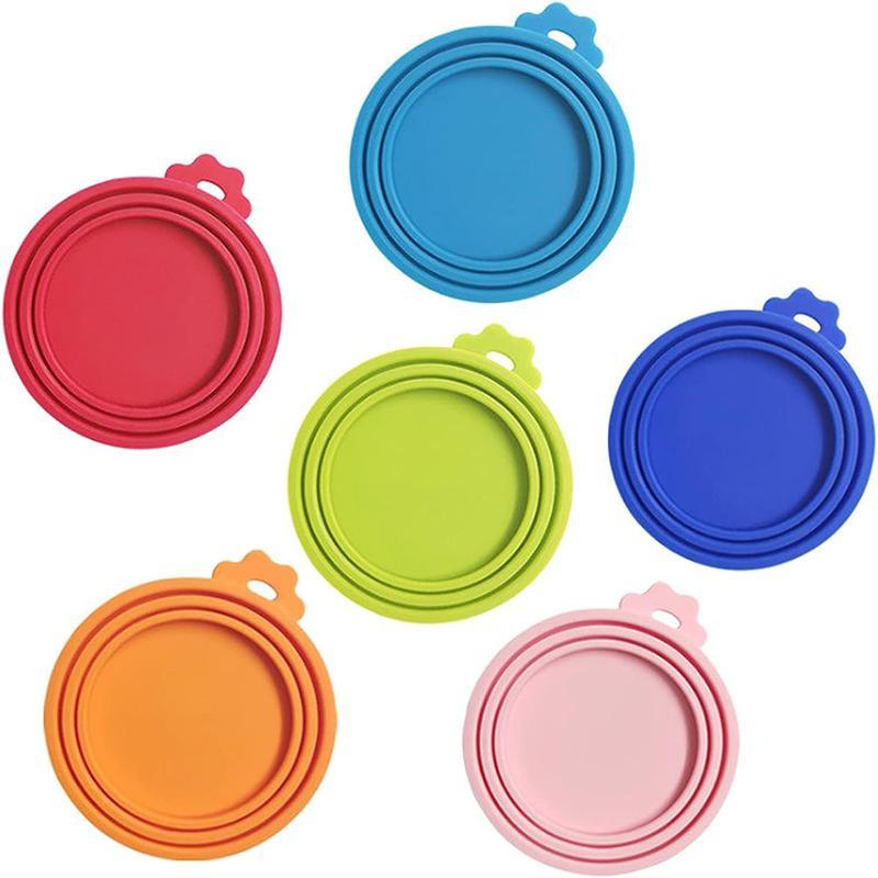 Silicone Pet Food Can Lid - Reusable Dog/Cat Tin Storage Cap