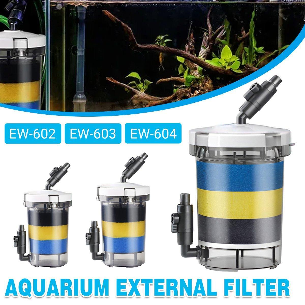 External Aquarium Fish Tank Filter Clear Bucket Grass Tank Filtration System