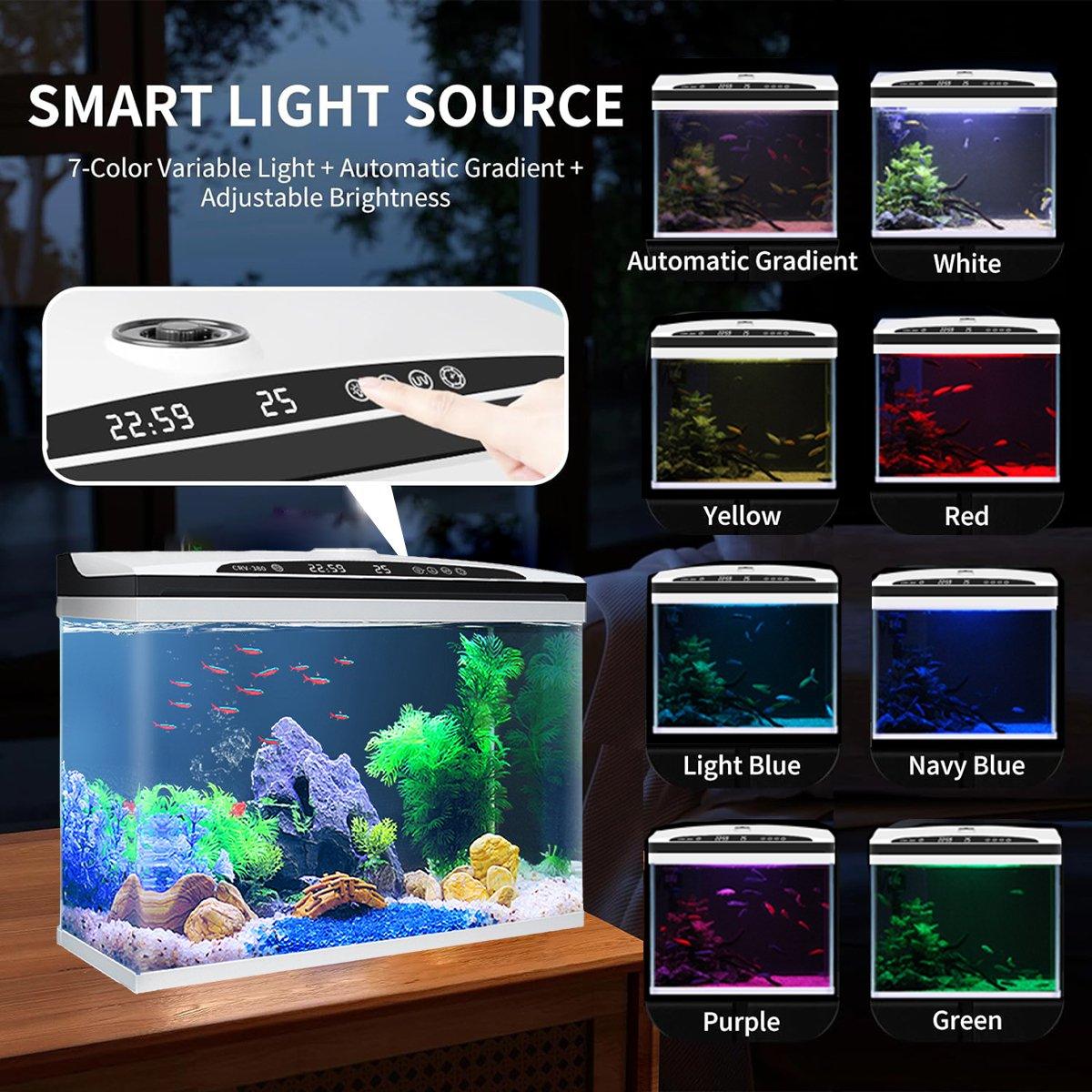 Smart Desktop Fish Tank Living Room Small Household Glass Aquarium