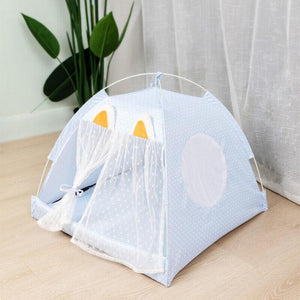 Warm Cozy Portable Pet Tent House Nest Bed Cushioned Dogs Cats Play & Sleep