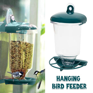 Clear Plastic Automatic Bird Feeder Suspended Suction Cup