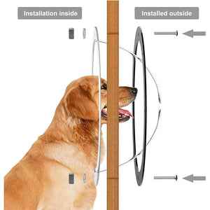 Acrylic Dog Window Semi-round Cover Pet Fence