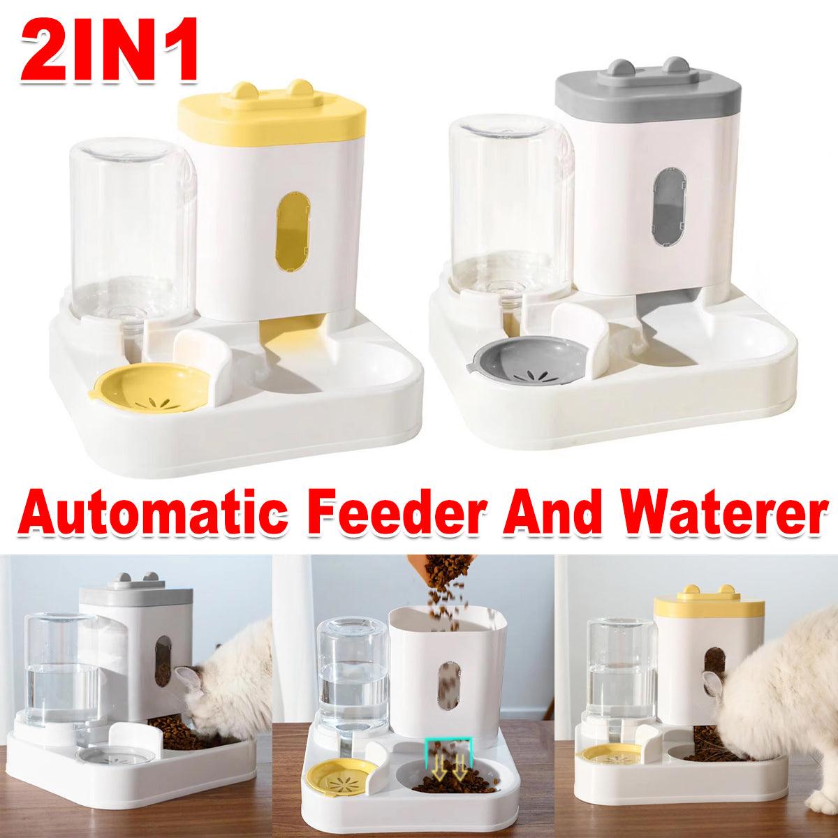 Automatic Pet Feeder and Waterer for Cats and Dogs with 10-Day Capacity