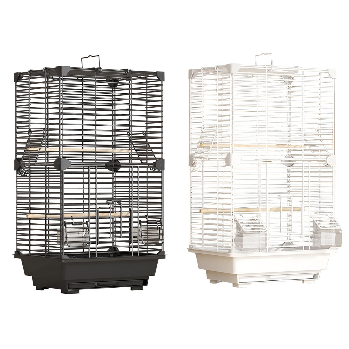 Spacious Large Villa Metal Bird Cage for Small to Medium