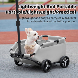 Foldable Pet Stroller Compact Travel Stroller for Small Pets