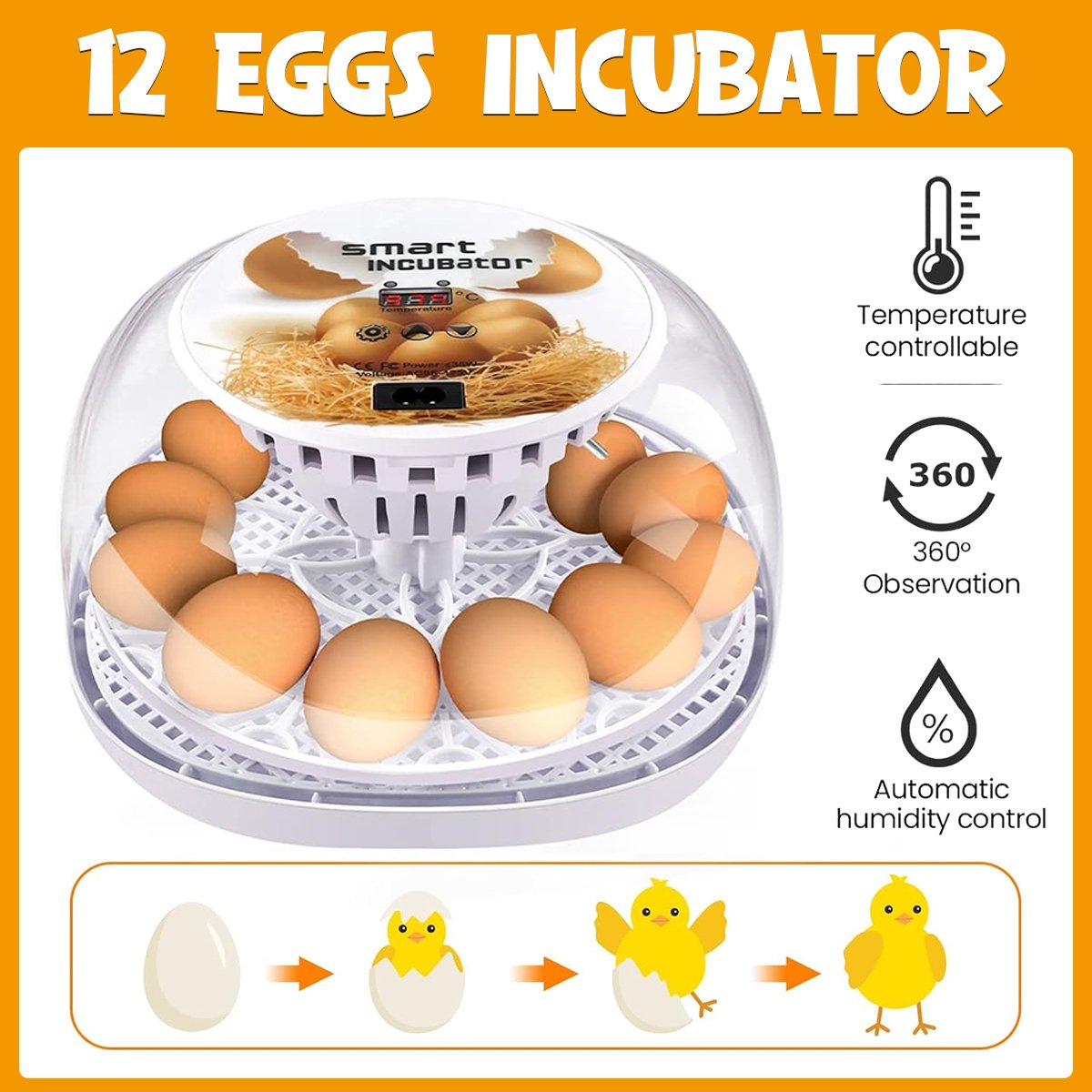 Automatic Small Egg Incubator for Chicken Pigeon