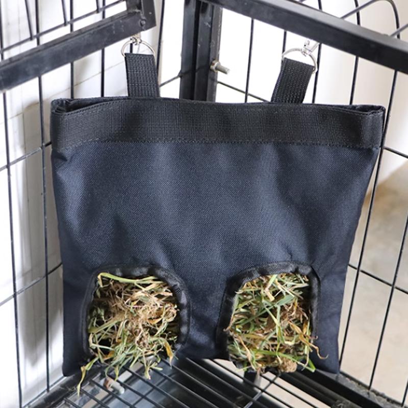 XS/XL Rabbit & Rat Hay Feeder Pouch - Hanging Pet Food Storage for Slow Feeding